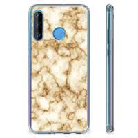 Huawei P30 Lite Anti-Shock Hoesje Marmer Goud