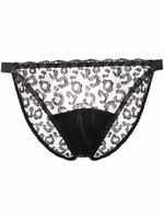 Fleur Of England culotte Kittie à effet de transparence - Noir