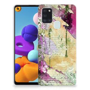 Hoesje maken Samsung Galaxy A21s Letter Painting