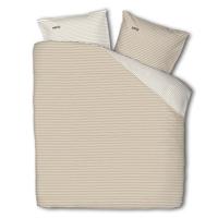 Flanellen Dekbedovertrek McGregor Enchanting Beige - Tweepersoons (200x240 cm) - Beige - Dessin: Strepen - McGregor - Dekbed-Discounter.nl - thumbnail