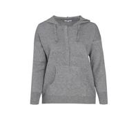 Paprika fijngebreide hoodie grijs melange