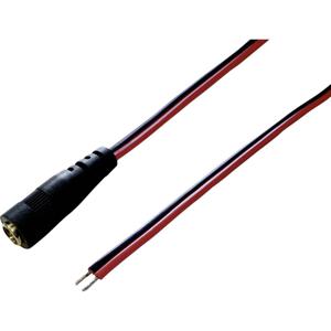 BKL Electronic Laagspannings-aansluitkabel Laagspanningsbus - Open kabeleinde 5.5 mm 2.1 mm 2.00 m 1 stuk(s)