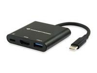 Conceptronic DONN01B interface hub USB 3.2 Gen 1 (3.1 Gen 1) Type-C 5000 Mbit/s Zwart