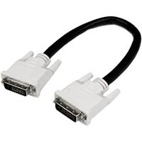 StarTech.com DVI-D Dual Link-kabel 30 cm (stekker/stekker), DVI 24+1 Pin monitorkabel Dual Link, DVI-aansluitkabel