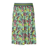 Quapi Girls plissé rok Femi met all over print groen/multicolor