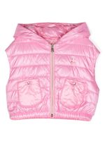 Herno Kids gilet matelassé à capuche - Rose