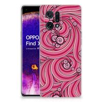 OPPO Find X5 Hoesje maken Swirl Pink - thumbnail