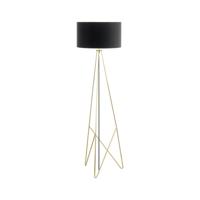 Stars of Light Design vloerlamp Camporale goud met zwarte lampenkap 39231 - thumbnail