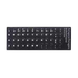 Notebook Keyboard Stickers Portugal Black-White