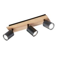 Fischer & Honsel 3-lichts plafondlamp Holton zwart 21423 - thumbnail