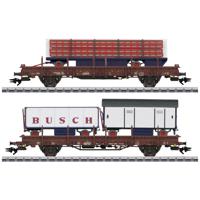 Märklin 45042 H0 2-delige set goederenwagons circus Busch van de DR