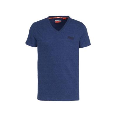 Superdry gemêleerd T-shirt van biologisch katoen kobaltblauw Superdry gemêleerd T-shirt van biologisch katoen kobaltblauw