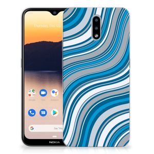 Nokia 2.3 TPU bumper Waves Blue