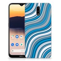 Nokia 2.3 TPU bumper Waves Blue - thumbnail