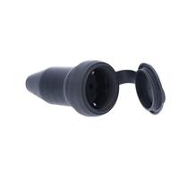 as - Schwabe 60419 Rubberen Koppeling met Beschermkap, IP44, Zwart