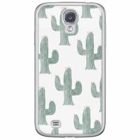 Samsung Galaxy S4 siliconen hoesje - Cactus print