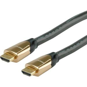 ROLINE PREMIUM HDMI Ultra HD Kabel met Ethernet, M/M, zwart, 7,5 m