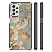 Bloemen Hoesje voor Samsung Galaxy A23 Vintage Bird Flowers - thumbnail