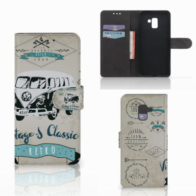 Samsung Galaxy A8 Plus (2018) Telefoonhoesje met foto Retro VW Bus Samsung Galaxy A8 Plus (2018) Telefoonhoesje met foto Retro VW Bus