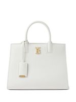 Burberry mini sac cabas Frances en coton - Blanc