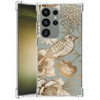 Case voor Samsung Galaxy S24 Ultra Vintage Bird Flowers