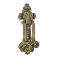 A CAST IRON ORNAMENTAL DOOR KNOCKER - thumbnail