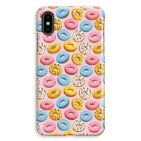 Pink donuts: iPhone XS Max Volledig Geprint Hoesje - thumbnail