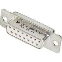 FCI D-SUB DC37S064TLF D-sub female connector 180 ° Aantal polen: 37 Soldeerkelk 1 stuk(s)