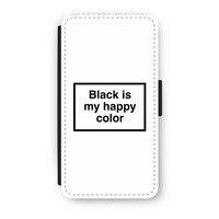 Black is my happy color: iPhone XS Flip Hoesje - thumbnail