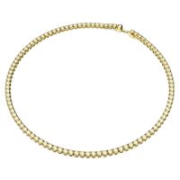 Swarovski 5657667 Ketting Matrix Tennis goudkleurig-wit 41 cm (M) - thumbnail