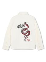 Kenzo Kids chemise en coton à motif Medusa brodé - Blanc - thumbnail