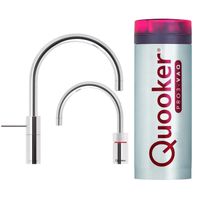 Quooker Nordic Round Twintaps met PRO3 VAQ-E Boiler Chroom Quooker