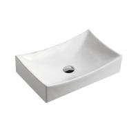 Waskom Opbouw Marion Rechthoek 54x34x12cm Keramiek Glans Wit