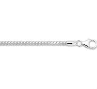 Ketting Slangschakel Rond zilver 2,4 mm 45 cm - thumbnail