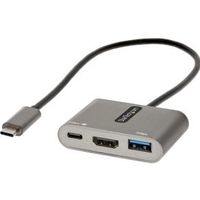 StarTech.com USB C Multiport Adapter, USB-C naar HDMI 4K Video, 100W PD Pass-Through, USB 3.0 Hub 5G - thumbnail