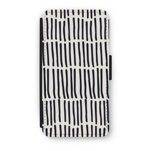 Moroccan stripes: iPhone XS Flip Hoesje