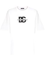 Dolce & Gabbana t-shirt en coton à logo imprimé - Blanc