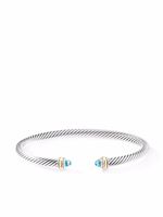 David Yurman bracelet Cable Classics en or 18ct et argent sterling serti de topaze