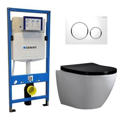 Geberit Toiletset Shorty Flatline Zwart Rimfree Softclose Quickrelease Toiletbril Sigma 20 Wit Geberit Toiletset Shorty Flatline Zwart Rimfree Softclose Quickrelease Toiletbril Sigma 20 Wit