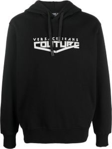 Versace Jeans Couture hoodie à logo imprimé - Noir