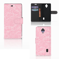 Huawei Y635 Hoesje White Flowers