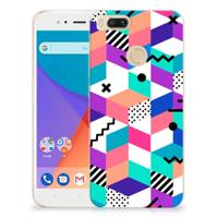 Xiaomi Mi A1 TPU Hoesje Blokken Kleurrijk