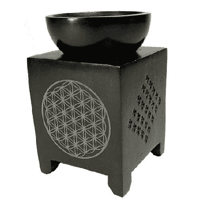 Olieverdamper Zeepsteen Flower of Life Olieverdamper Zeepsteen Flower of Life