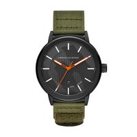 Horlogeband Armani Exchange AX1468 Leder/Textiel Groen 22mm - thumbnail