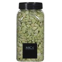 Decoratie/hobby steentjes lime groen 650 ml - thumbnail