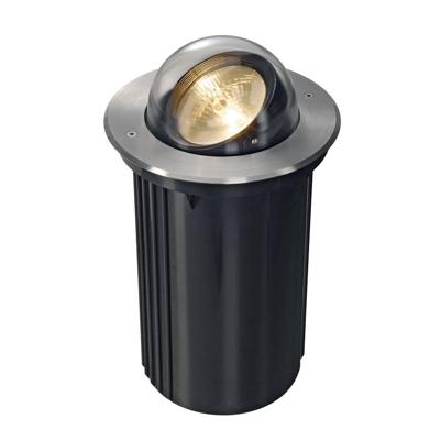 SLV buiten grondspot Dasar 218 bullseye rond - edelstaal SLV buiten grondspot Dasar 218 bullseye rond - edelstaal