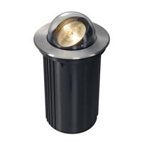 SLV buiten grondspot Dasar 218 bullseye rond - edelstaal