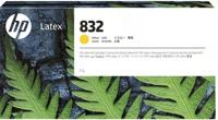 HP 832 Latex inktcartridge geel, 1 liter
