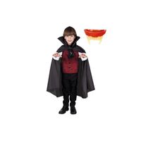 Dracula cape inclusief gebit voor kinderen - thumbnail