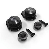 Universele Strap Lock gordelbeveiliging, zwart, van D'Addario Strap Locks goud